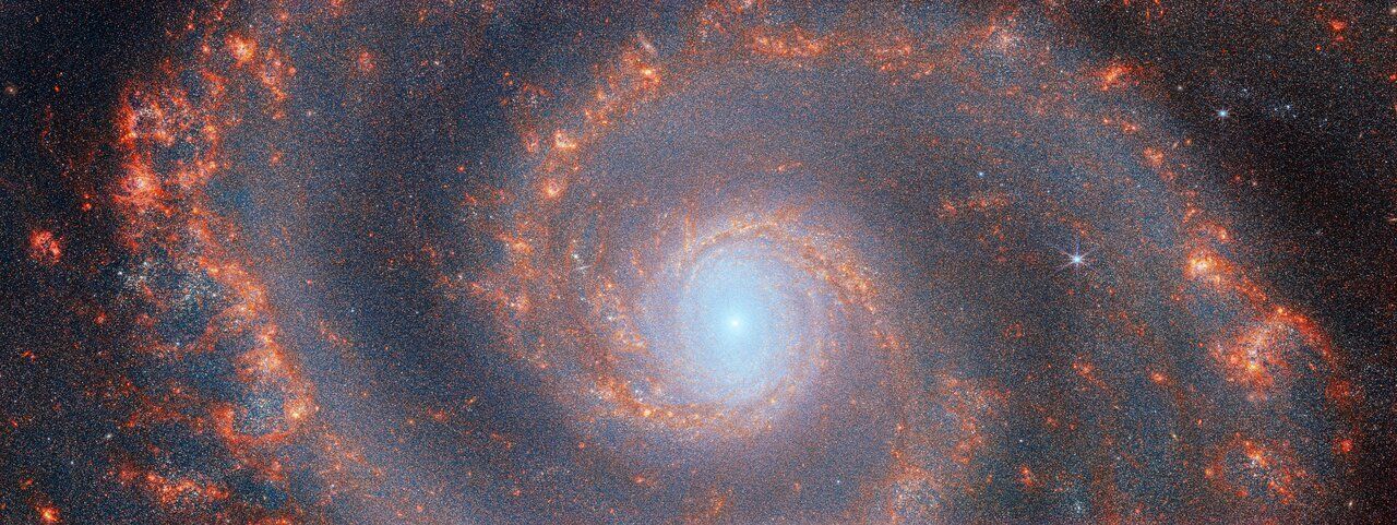 Fotó: ESA/Webb, NASA & CSA, A. Adamo (Stockholm University) és a FEAST JWST csapata