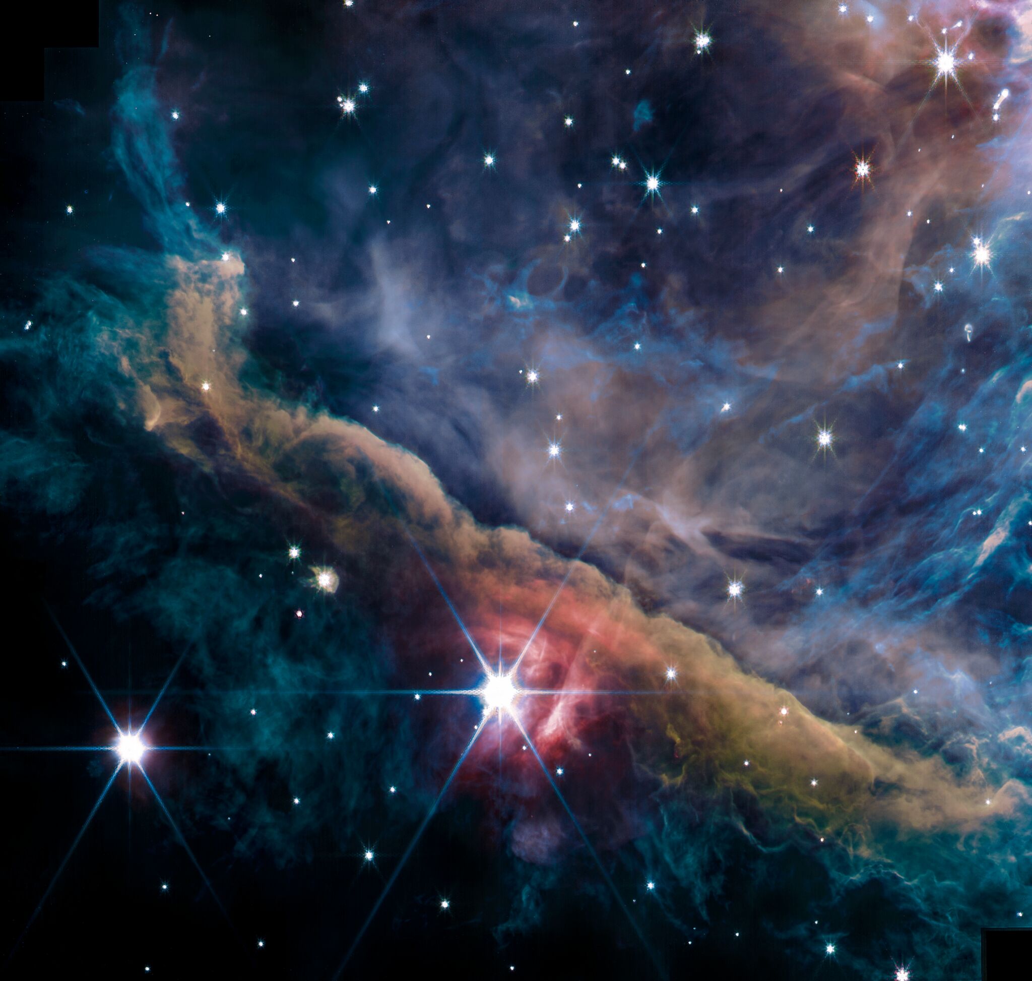 Fotó: NASA, ESA, CSA, PDRs4All ERS Team; image processing Salomé Fuenmayor