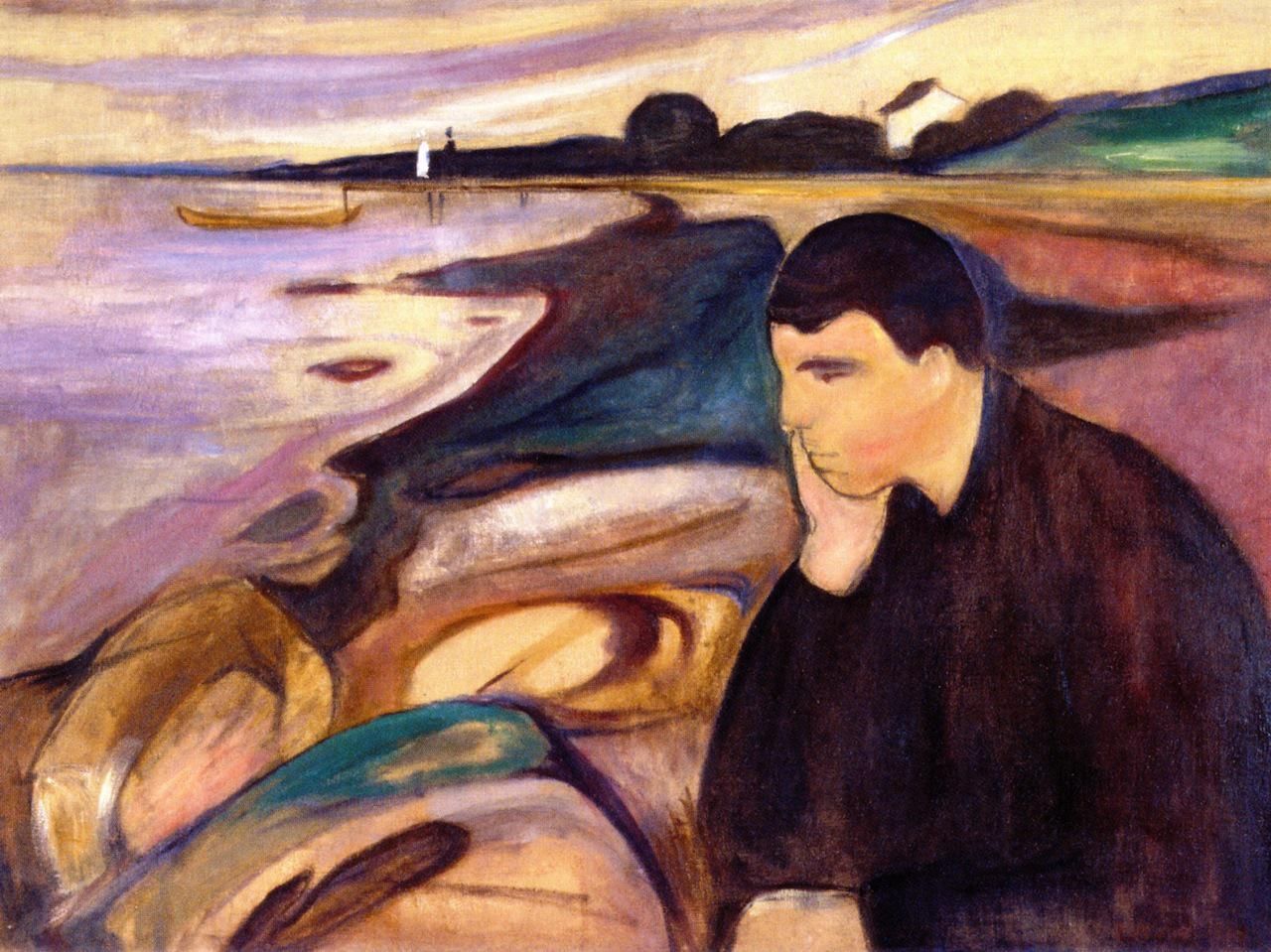 Edvard Munch / Melancholy (1894) / Wikimedia Commons